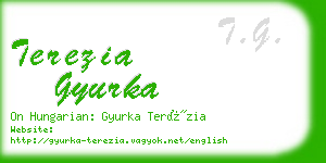 terezia gyurka business card